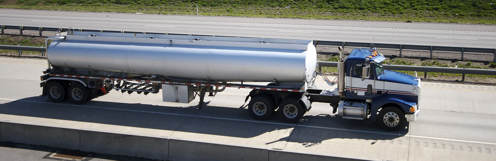 Truck on the road